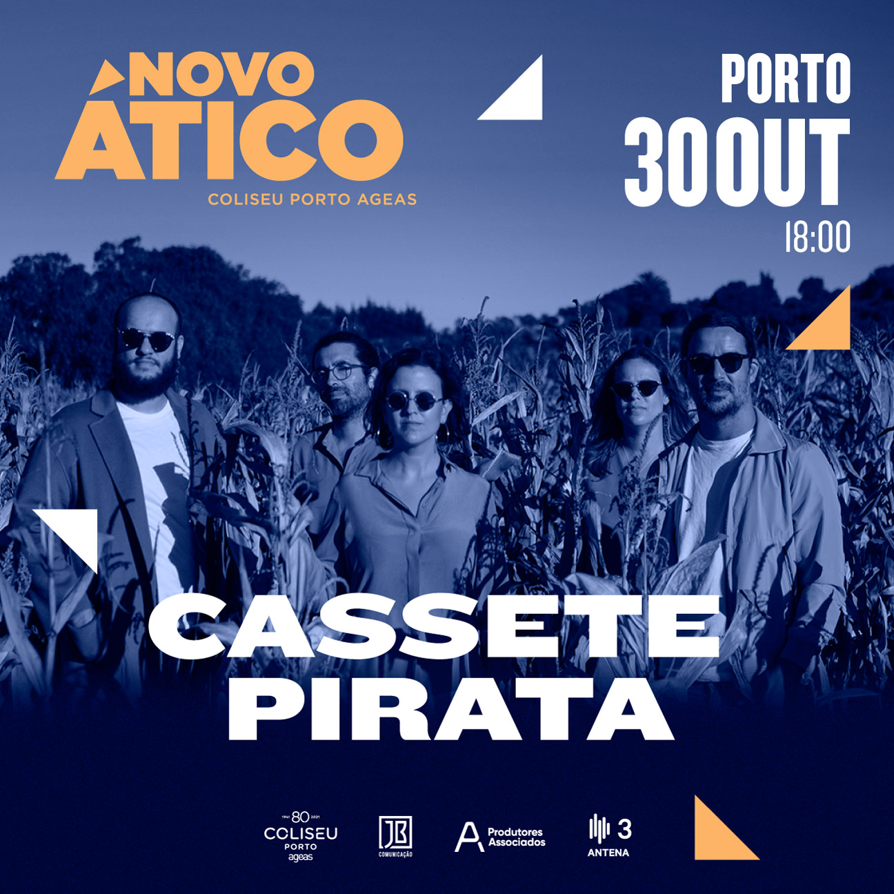 Produtores Associados - Cassete Pirata - Porto 30 Outubro - Novo Ático - Coliseu Porto Ageas